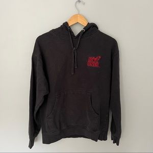 “Hot Ones” Logo Black Sweatshirt - Medium